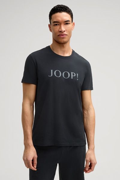 JOOP! Herren Dunkelgraues Baumwoll Logo T-Shirt Klassische Passform