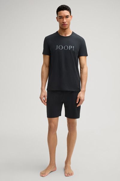 JOOP! Herren Dunkelgraues Baumwoll Logo T-Shirt Klassische Passform