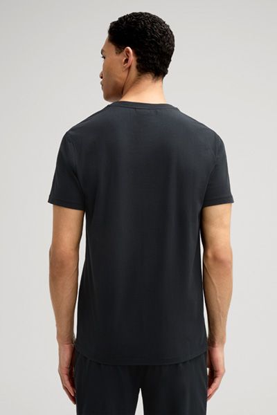 JOOP! Herren Dunkelgraues Baumwoll Logo T-Shirt Klassische Passform