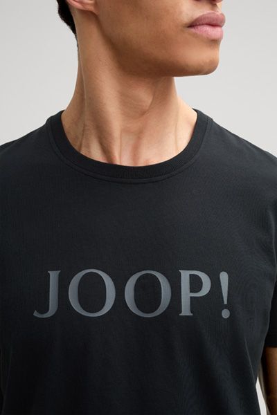 JOOP! Herren Dunkelgraues Baumwoll Logo T-Shirt Klassische Passform