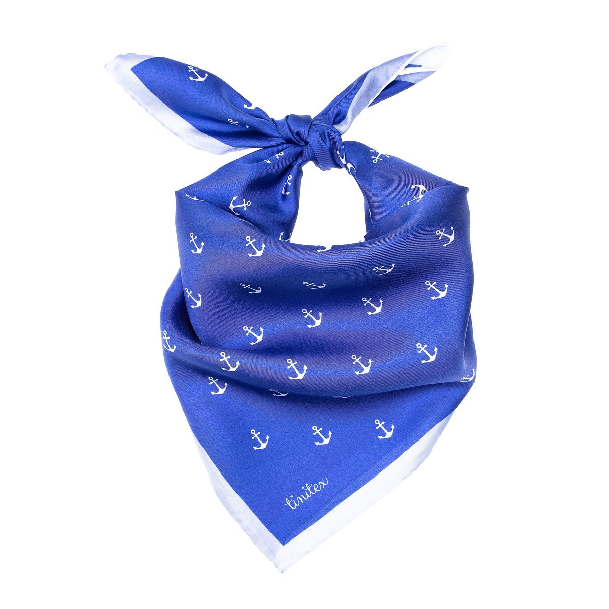 Seiden Nickituch Halstuch mit Ankermotiv