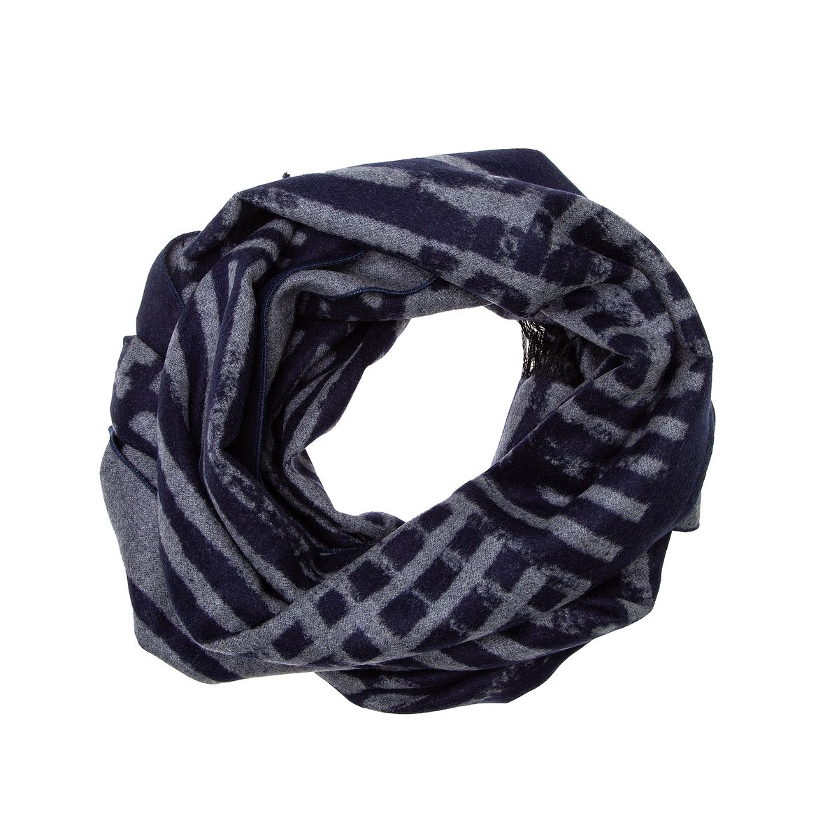 Gestreifter Seidenflanell Schal