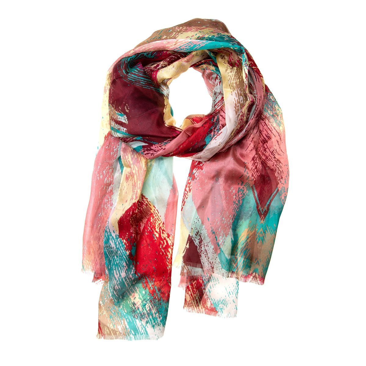 Abstrakter Paintart Seidenschal