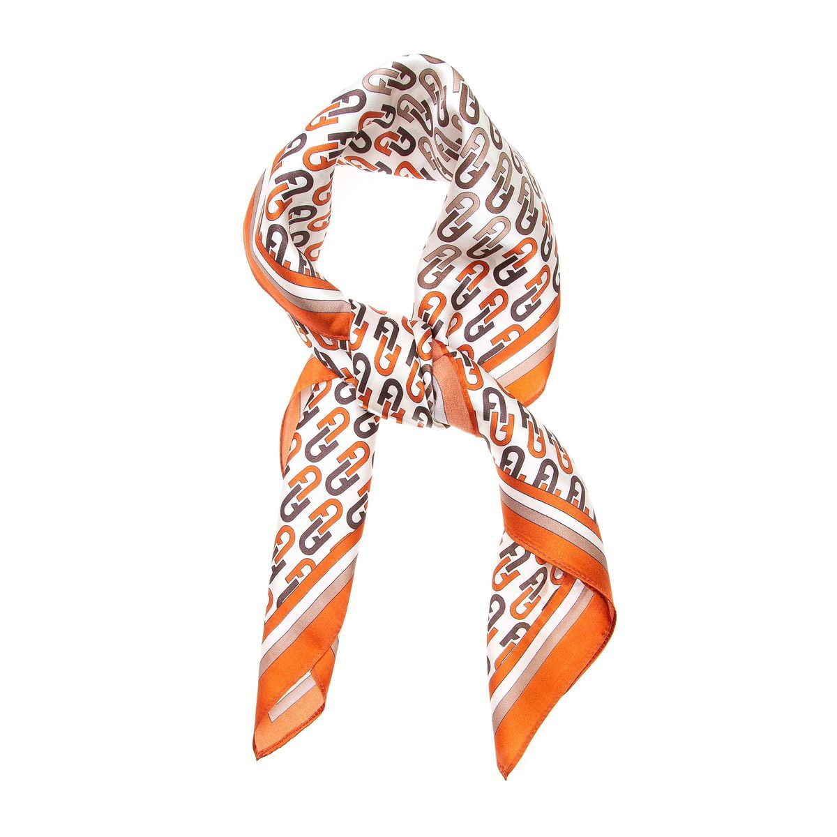 Seidenhalstuch mit Grafikprint