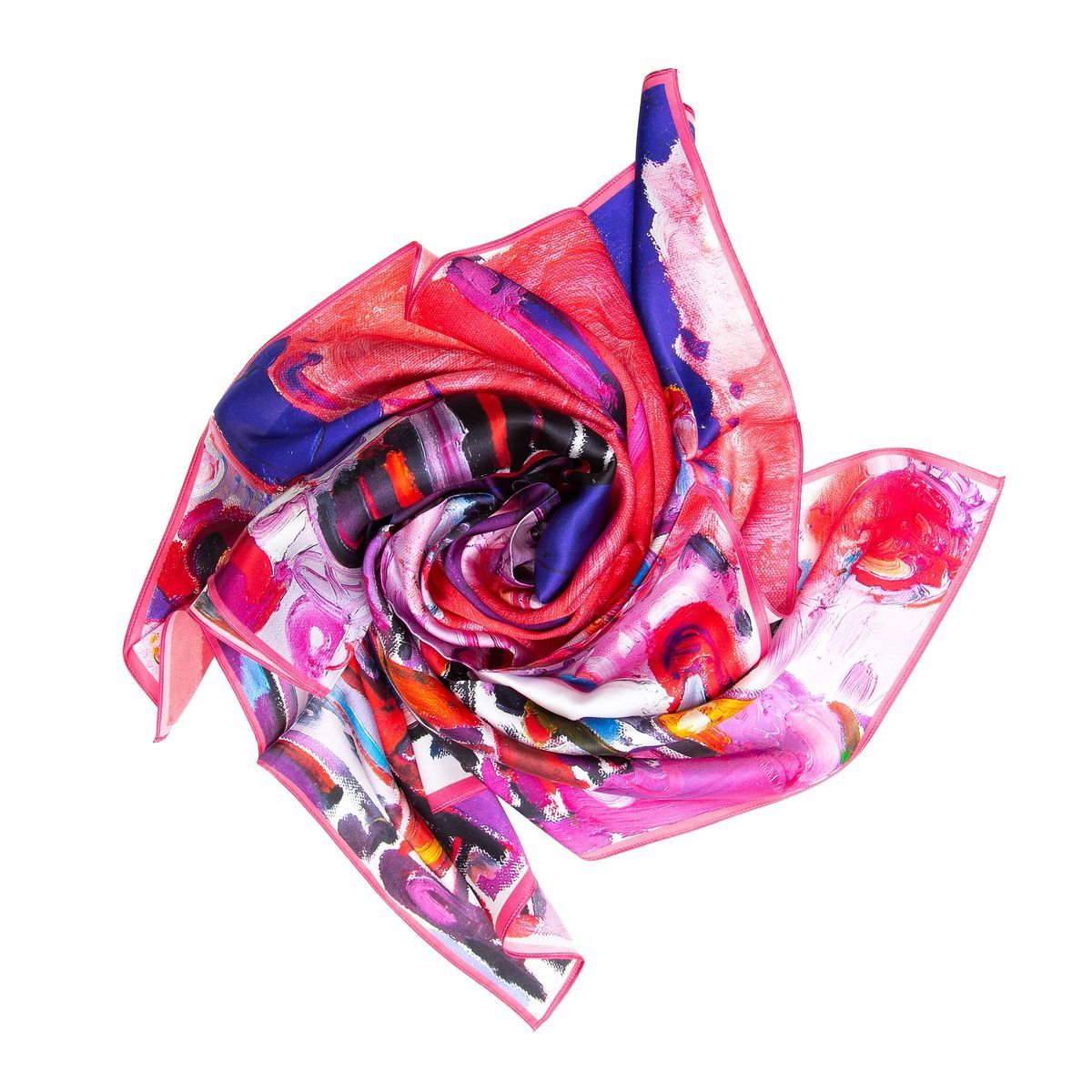 Seidenschal Halstuch mit abstraktem Muster