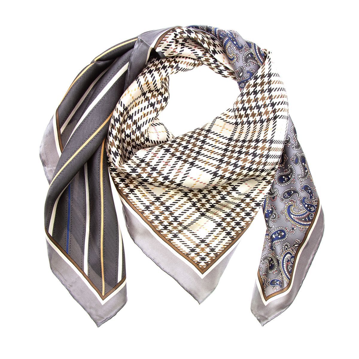 Patchwork Seiden Halstuch