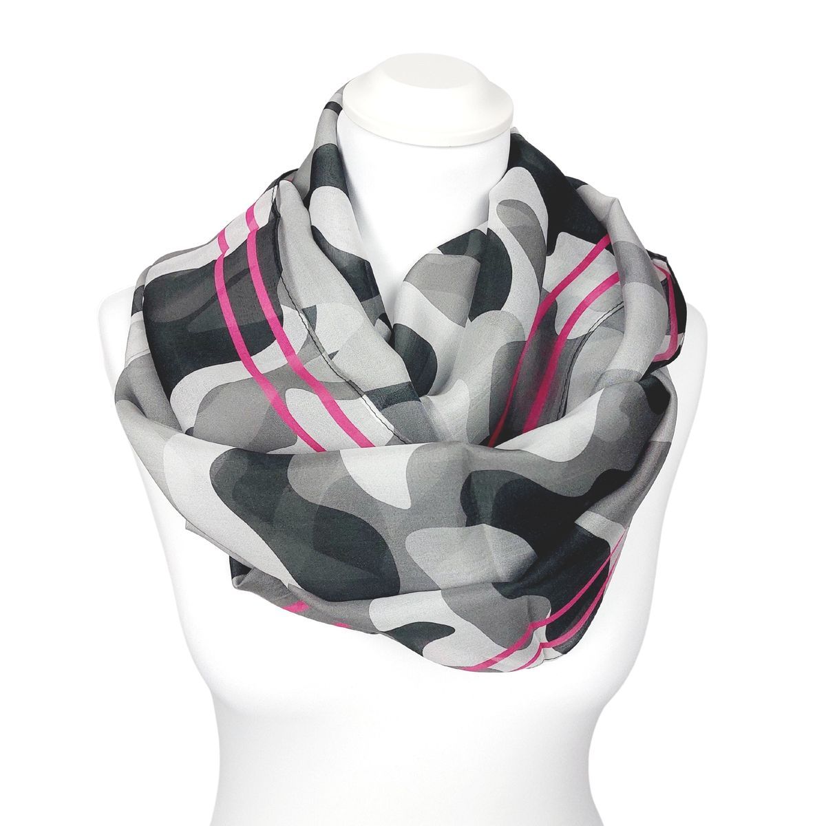 Seidenschal mit Camouflage-Muster