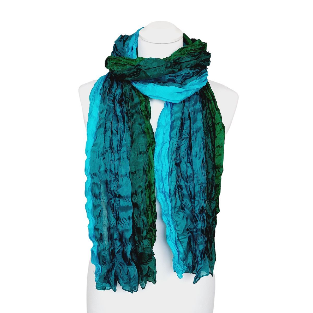 Ombre-Knitterseide Schal