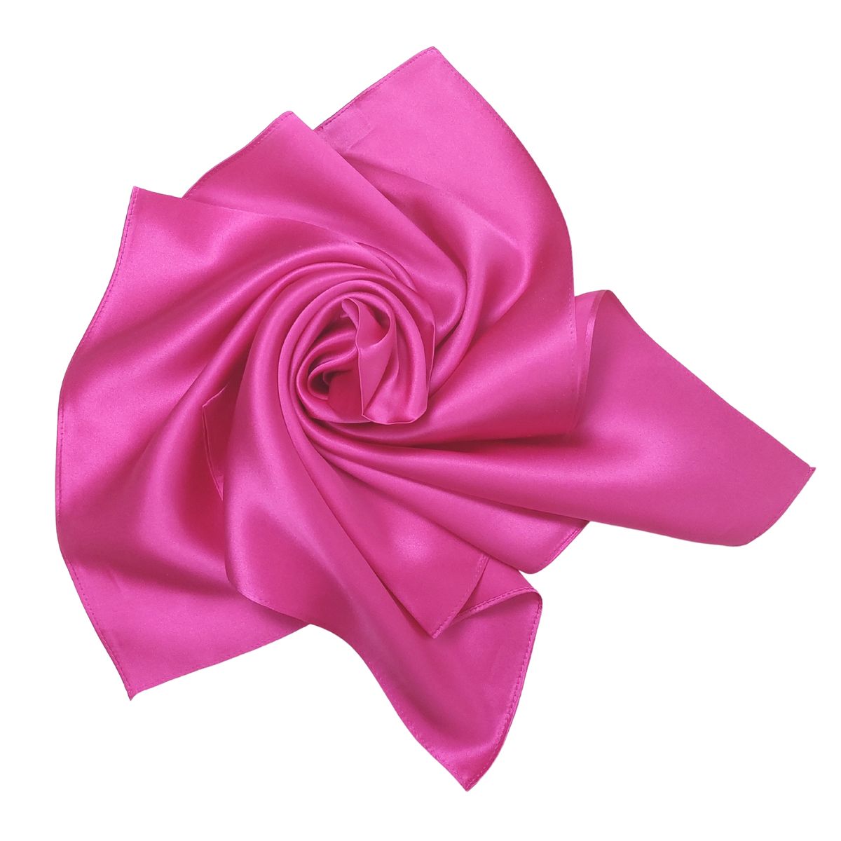 Seidig pinkes Satin-Nickituch