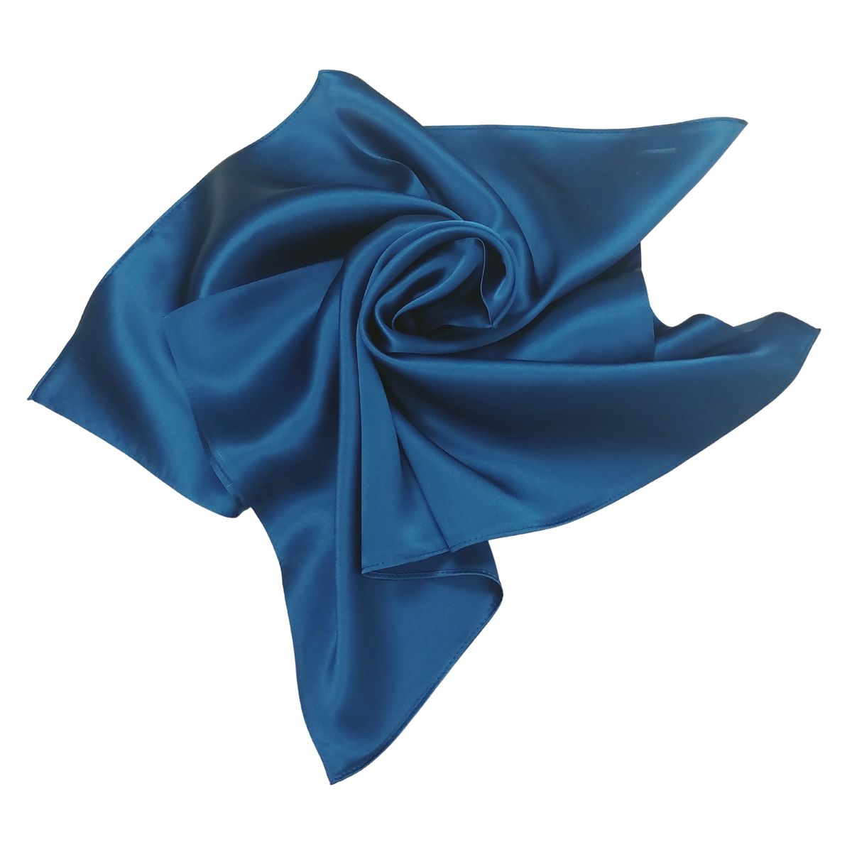 Marineblaues Seidensatin-Nickituch