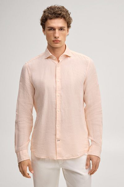 Leinen-Hemd Pai in Apricot