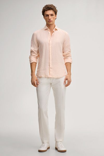 Leinen-Hemd Pai in Apricot