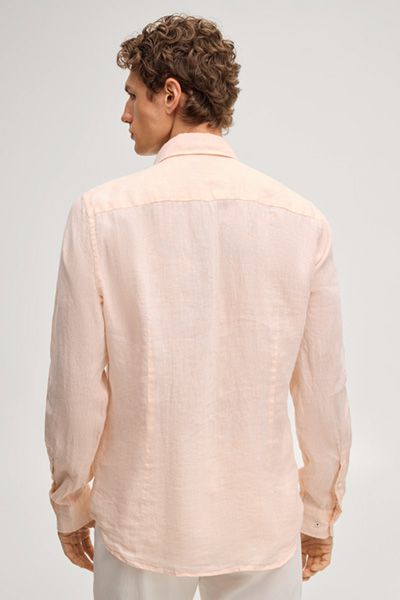 Leinen-Hemd Pai in Apricot