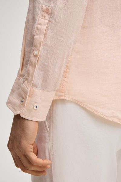 Leinen-Hemd Pai in Apricot