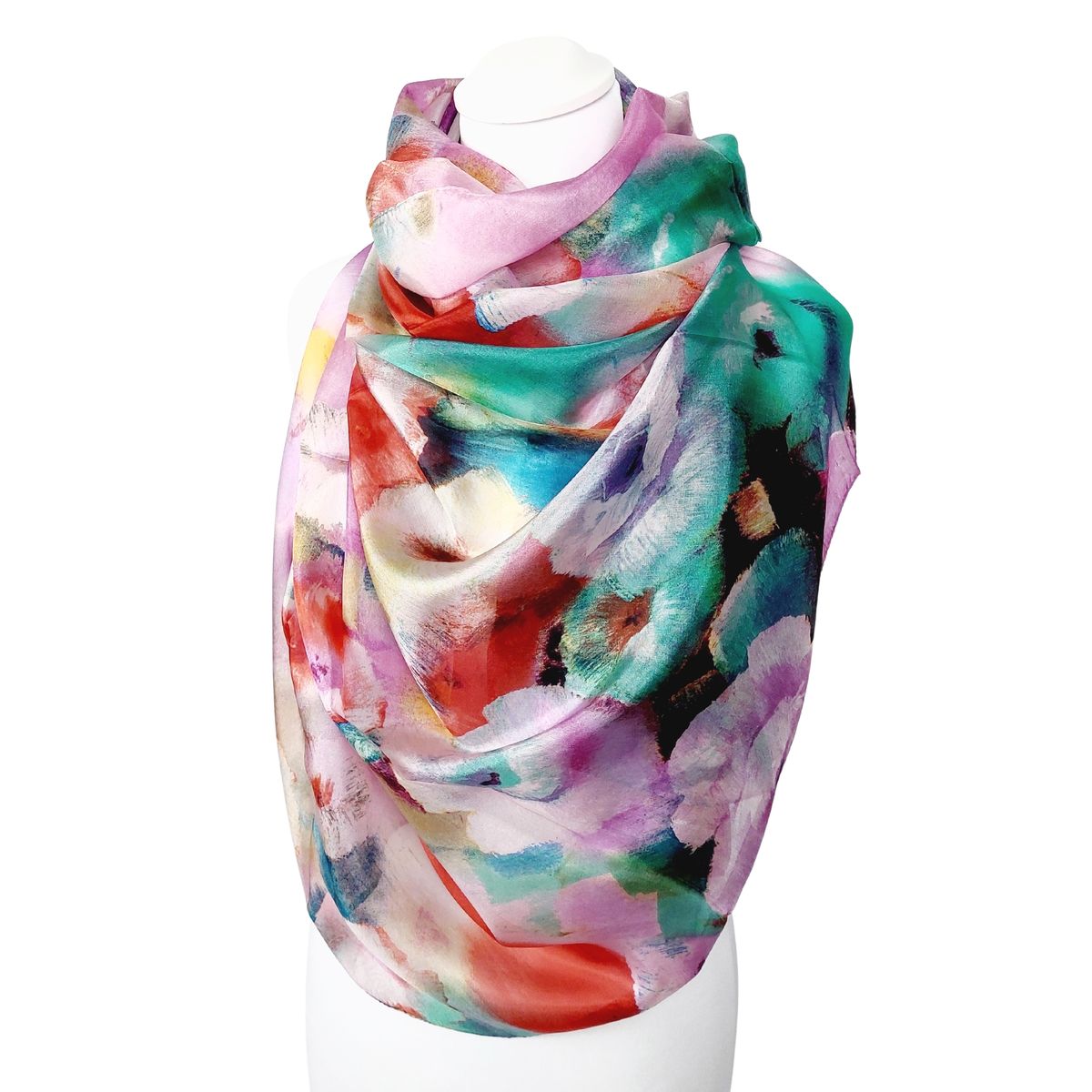 Floral Paintart Seidenschal