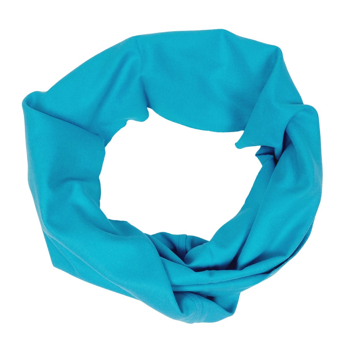 Türkis Seide Schlauchschal Unisex