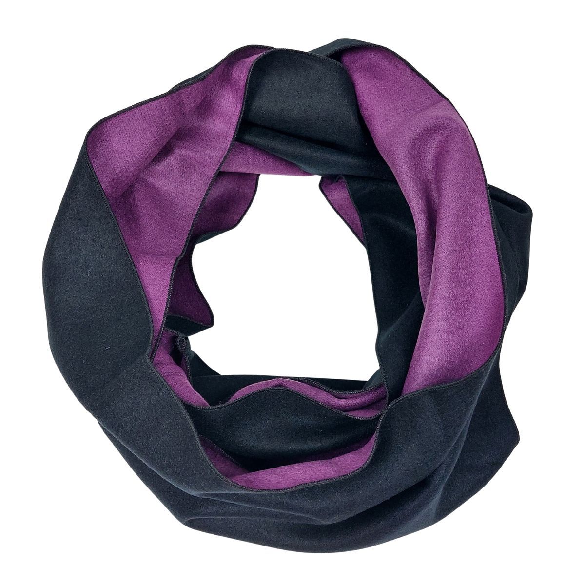 Zweifarbiger Schal aus Seidenmischung