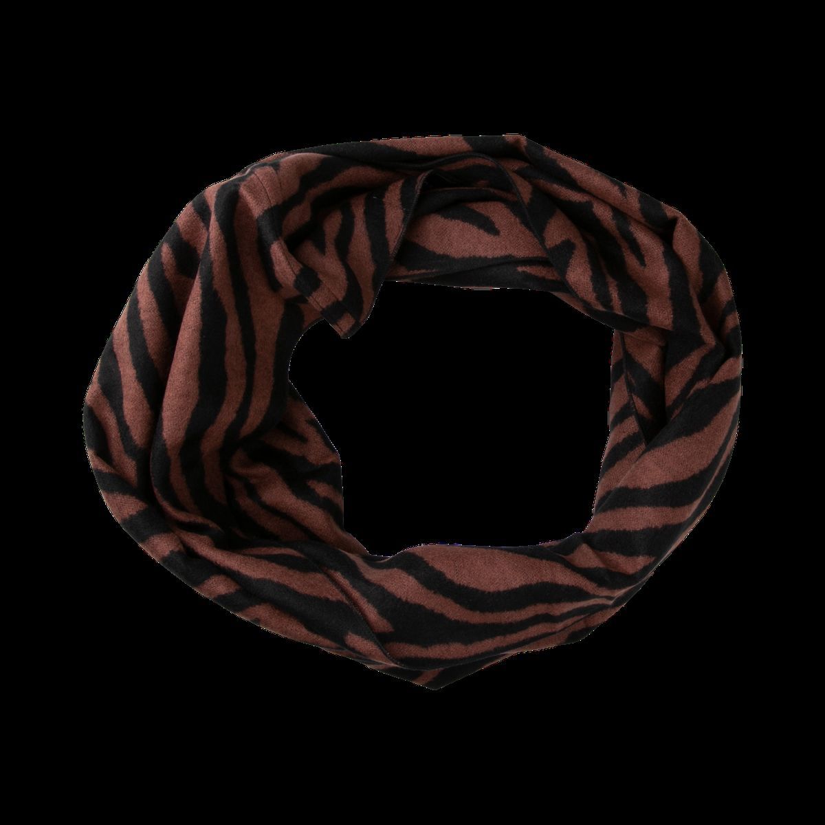 Zebra-Muster Seidenflanell Schlauchschal