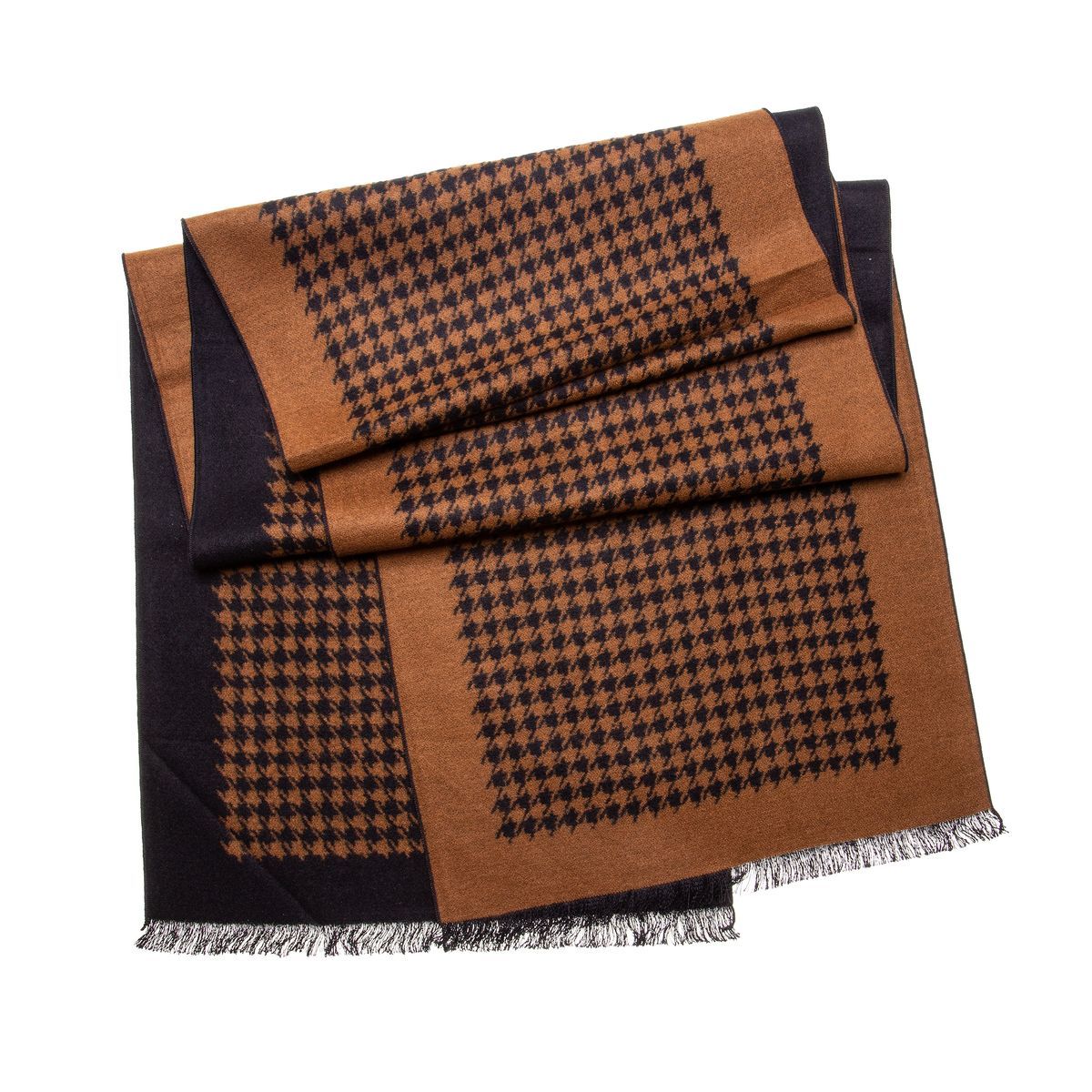 Seidenschal Flanell Hahnentritt