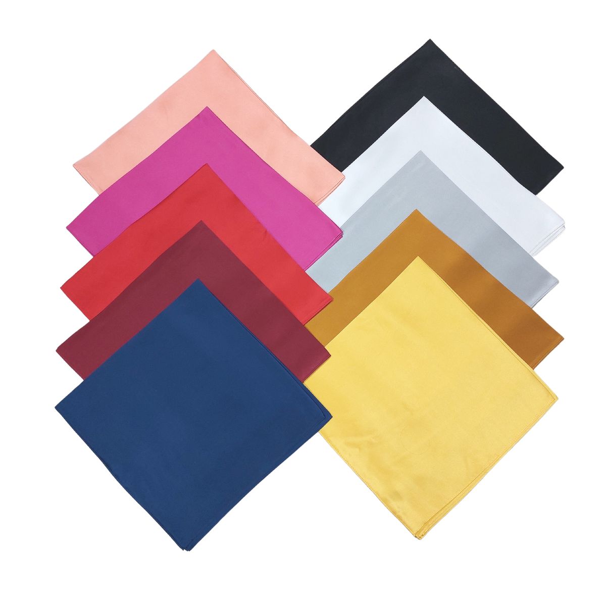 Quadratisches Halstuch aus Satinseide