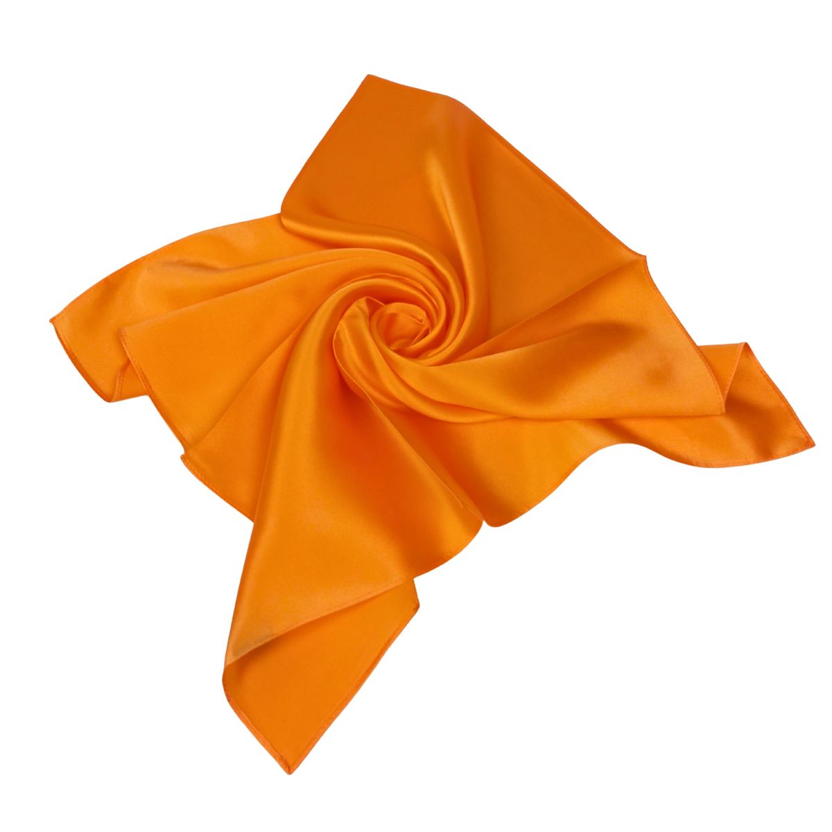 Orangefarbenes Satin Halstuch Bandana