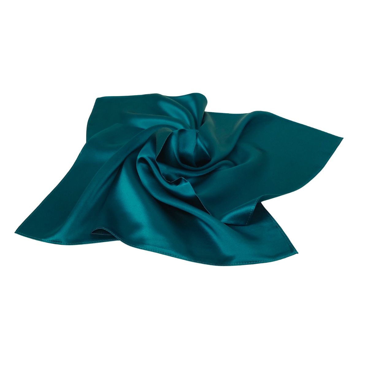 Einfarbiges Seidensatin Halstuch