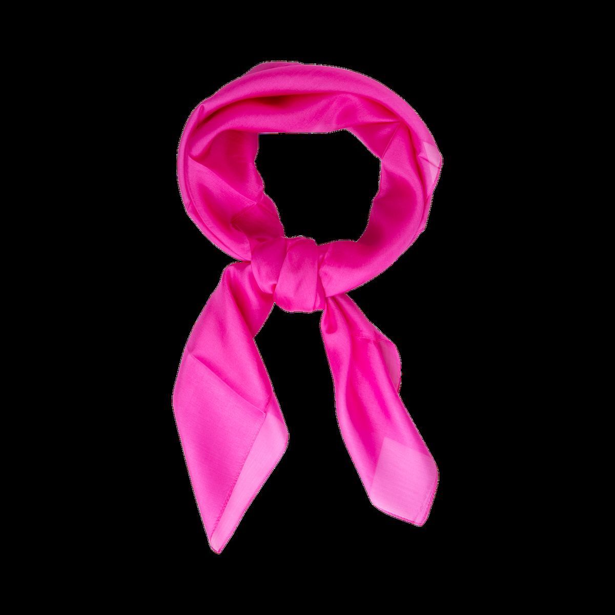Pink Seiden Quadratisches Halstuch