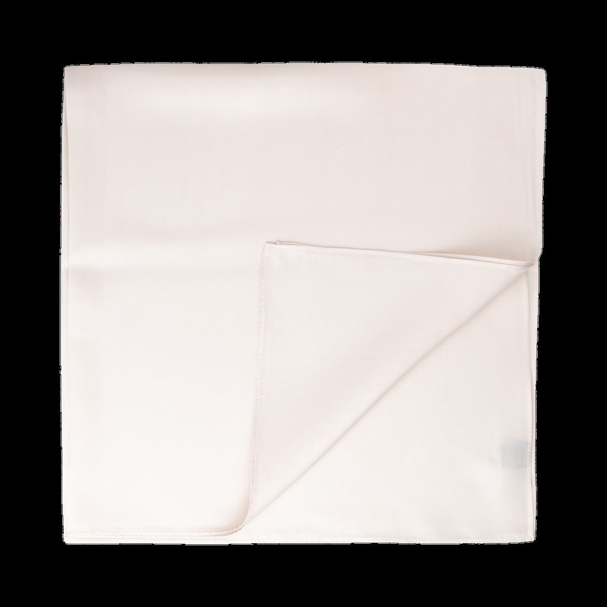 Eleganter Seidentwill Schal Creme