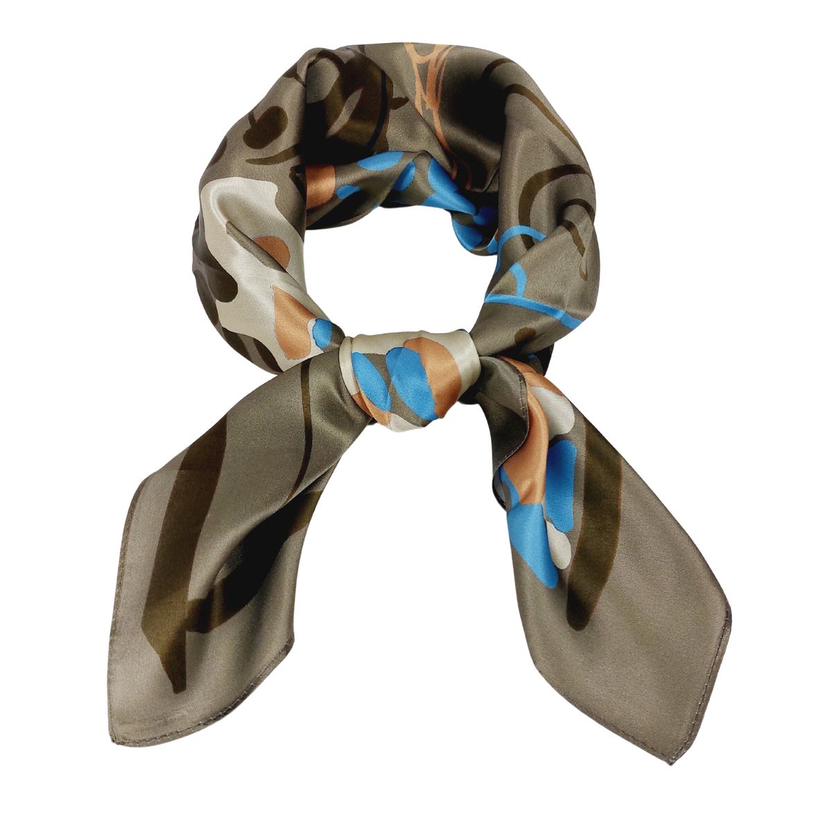 Seidentuch mit abstraktem Print