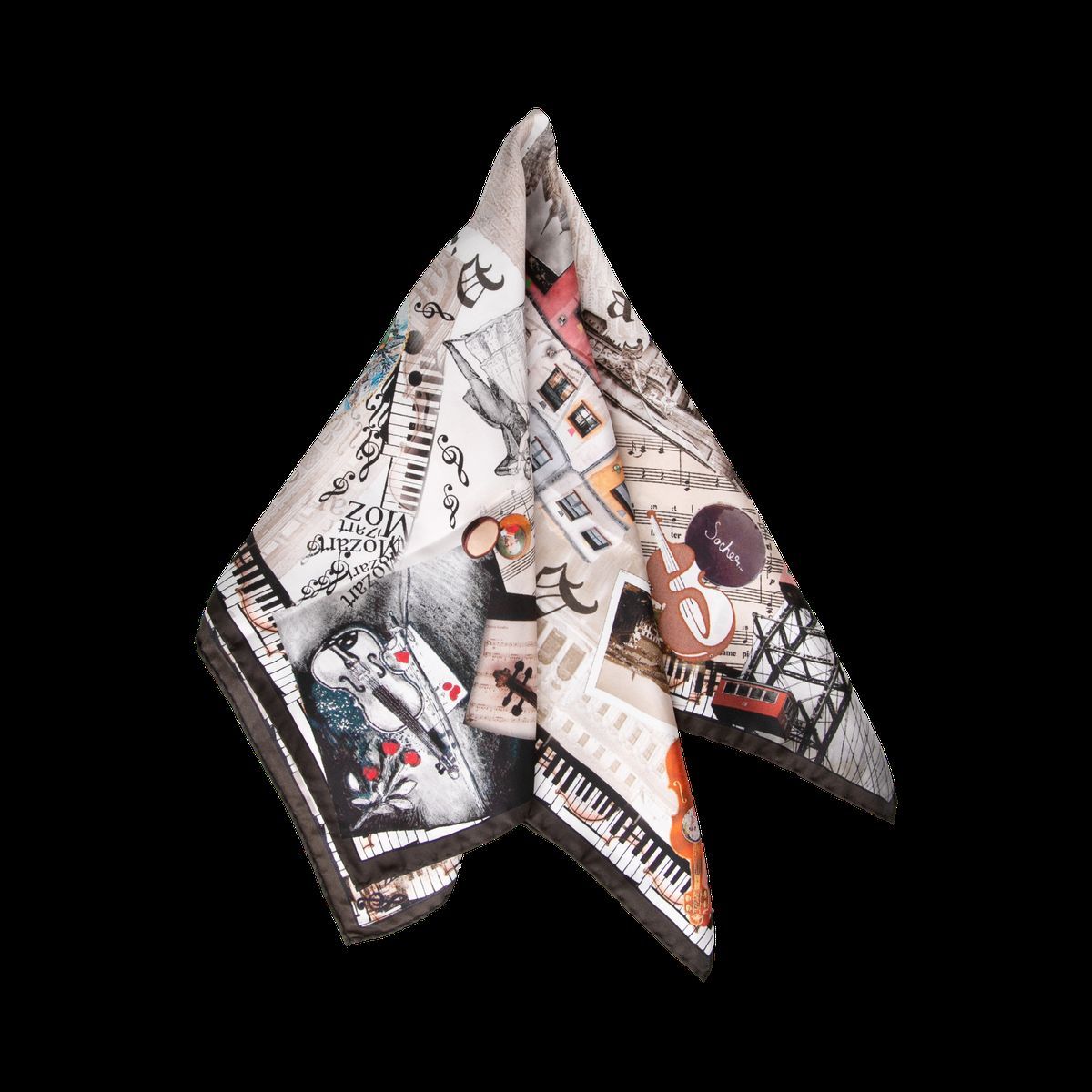 Seidentuch Halstuch City-Collection WIEN