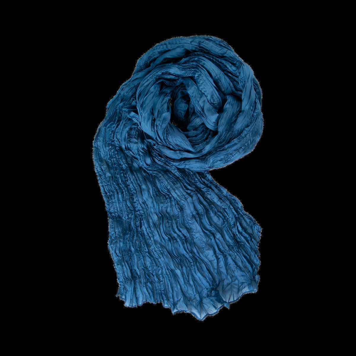 Knitter-Seidenschal in Dunkelblau