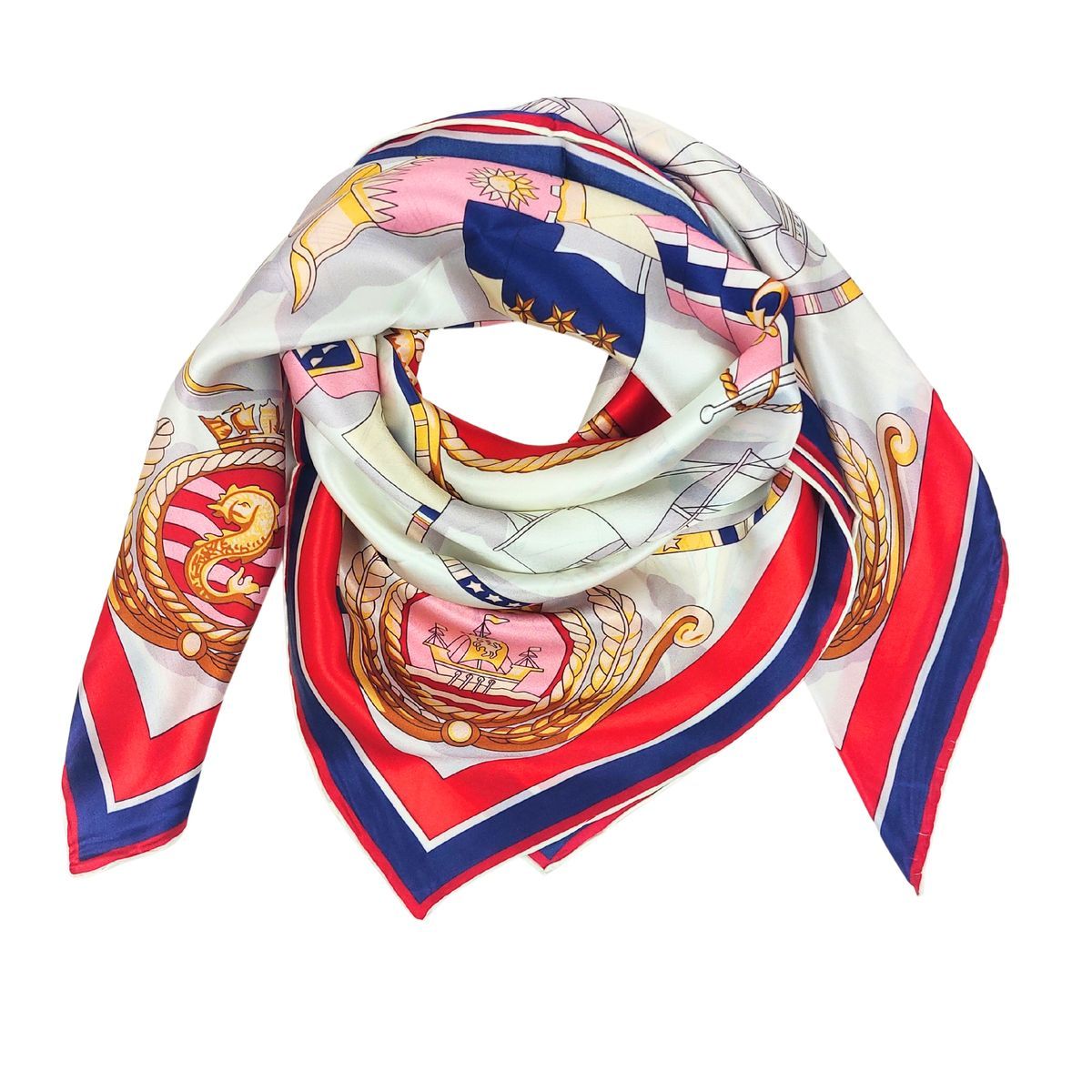 Elegantes Maritimes Seidentuch