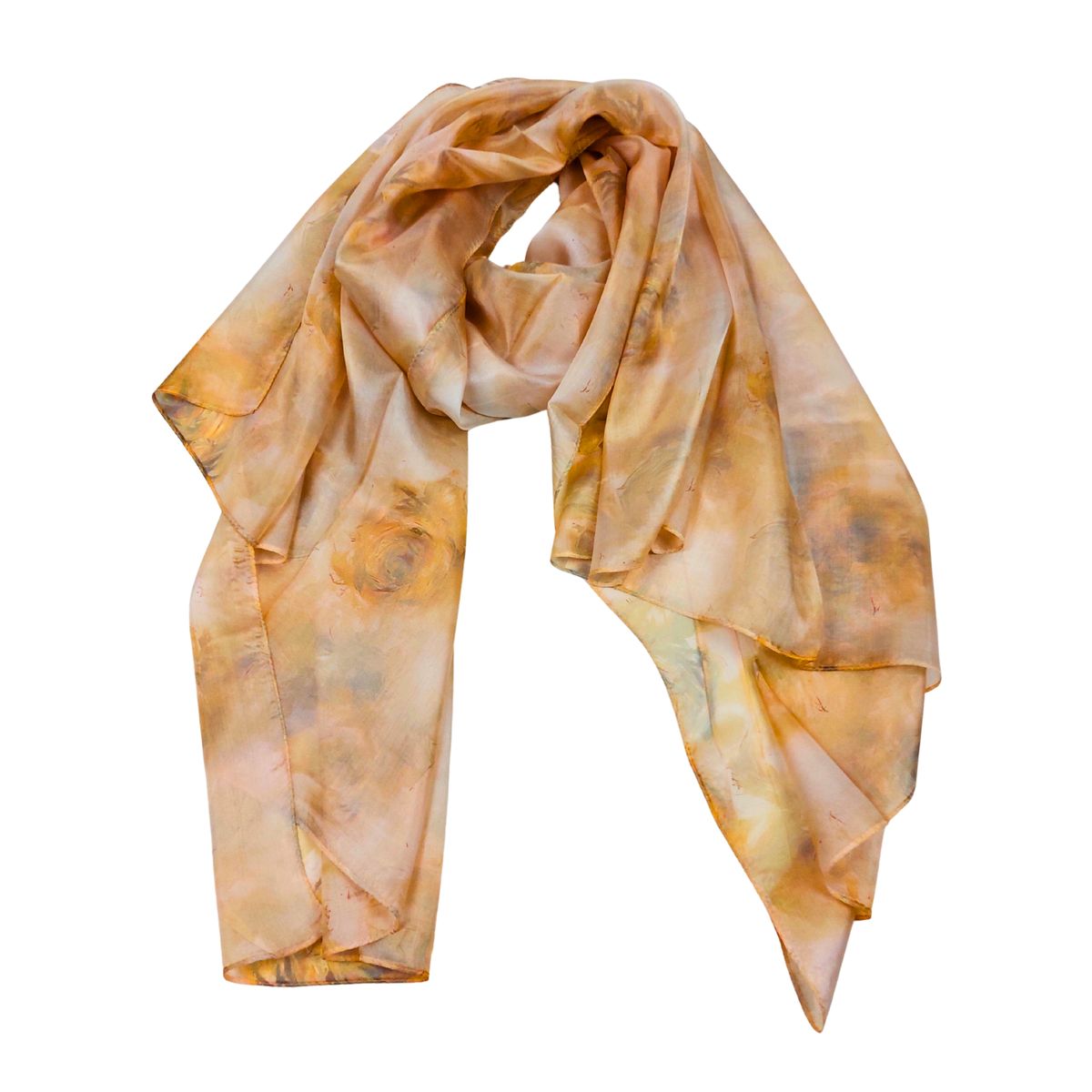 Eleganter Seidenschal mit Blumenmuster