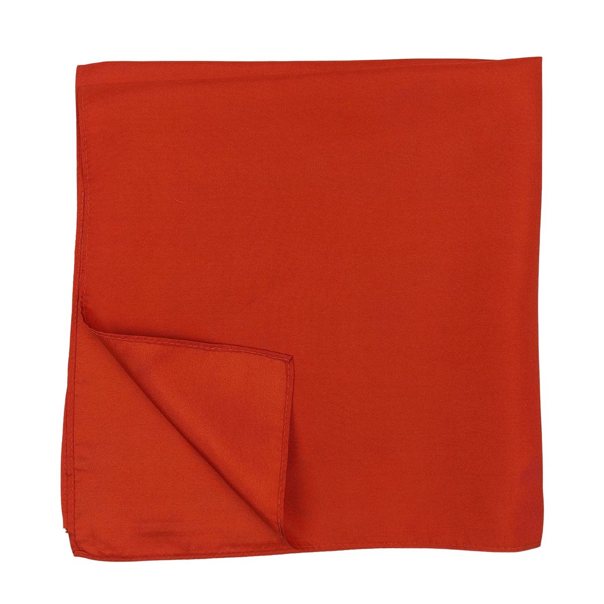 Kupferfarbenes Seiden-Twill Halstuch Bandana