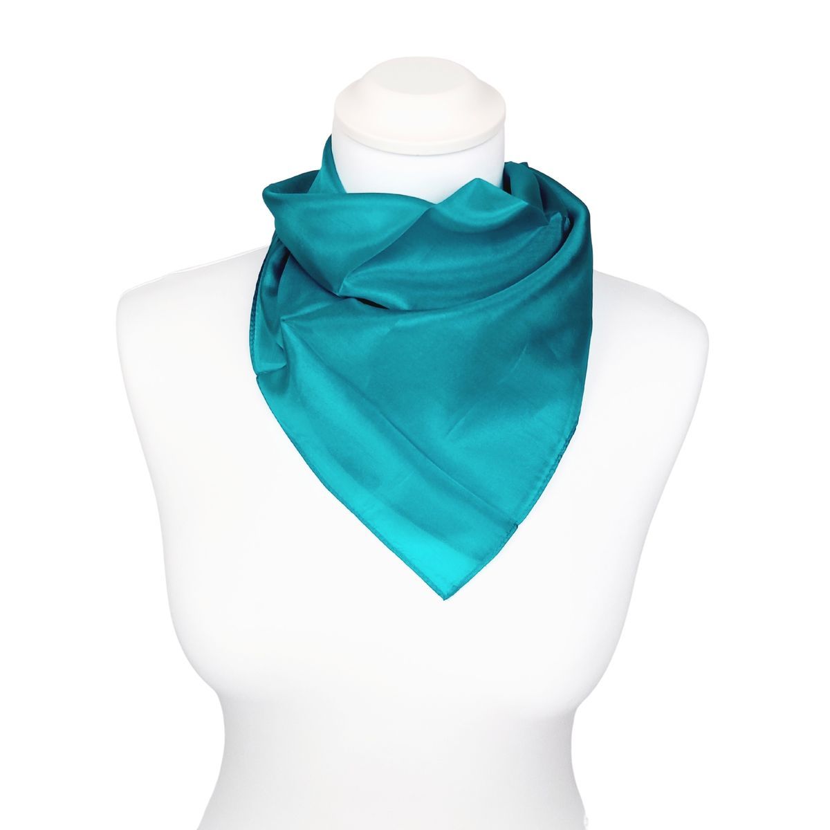 Quadratisches Seidentuch Grün Türkis
