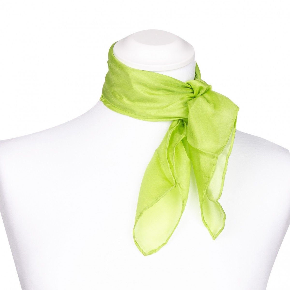 Lindgrünes Seiden Nickituch Halstuch