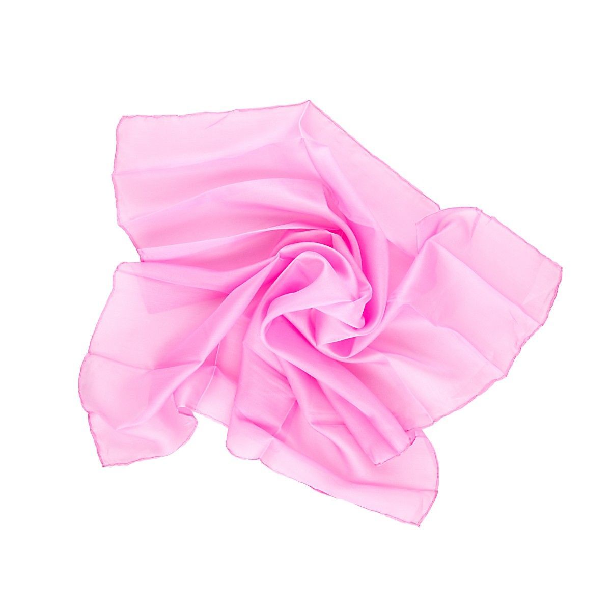Einfarbiger rosa Seiden Nickituch