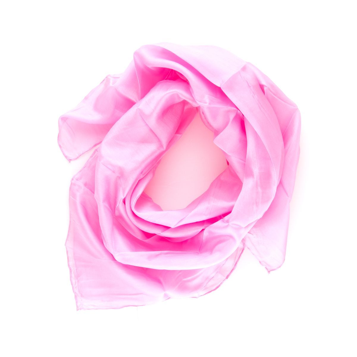 Einfarbiger Hellrosa Seidenschal