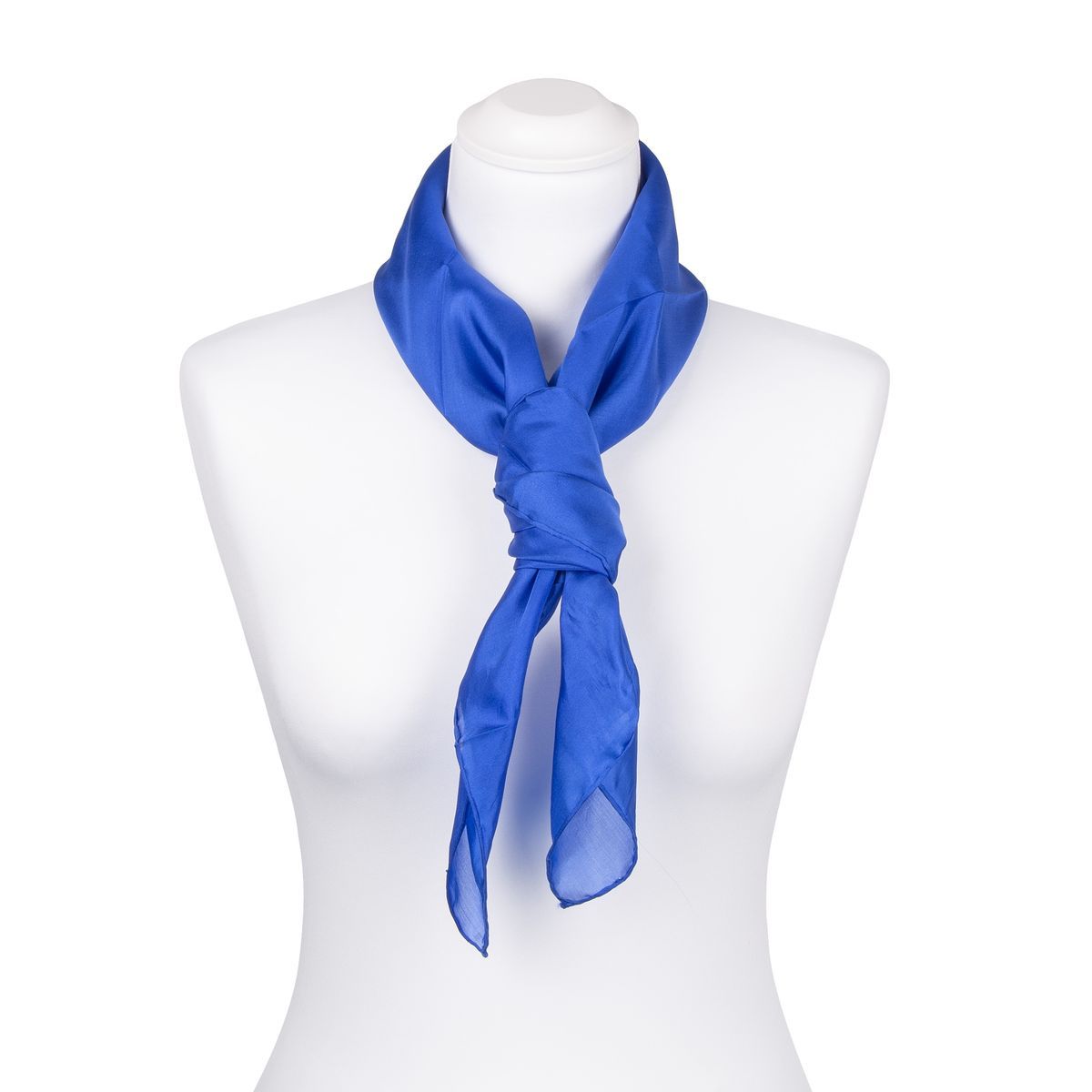 Seiden Halstuch Quadratisches Tuch Royalblau