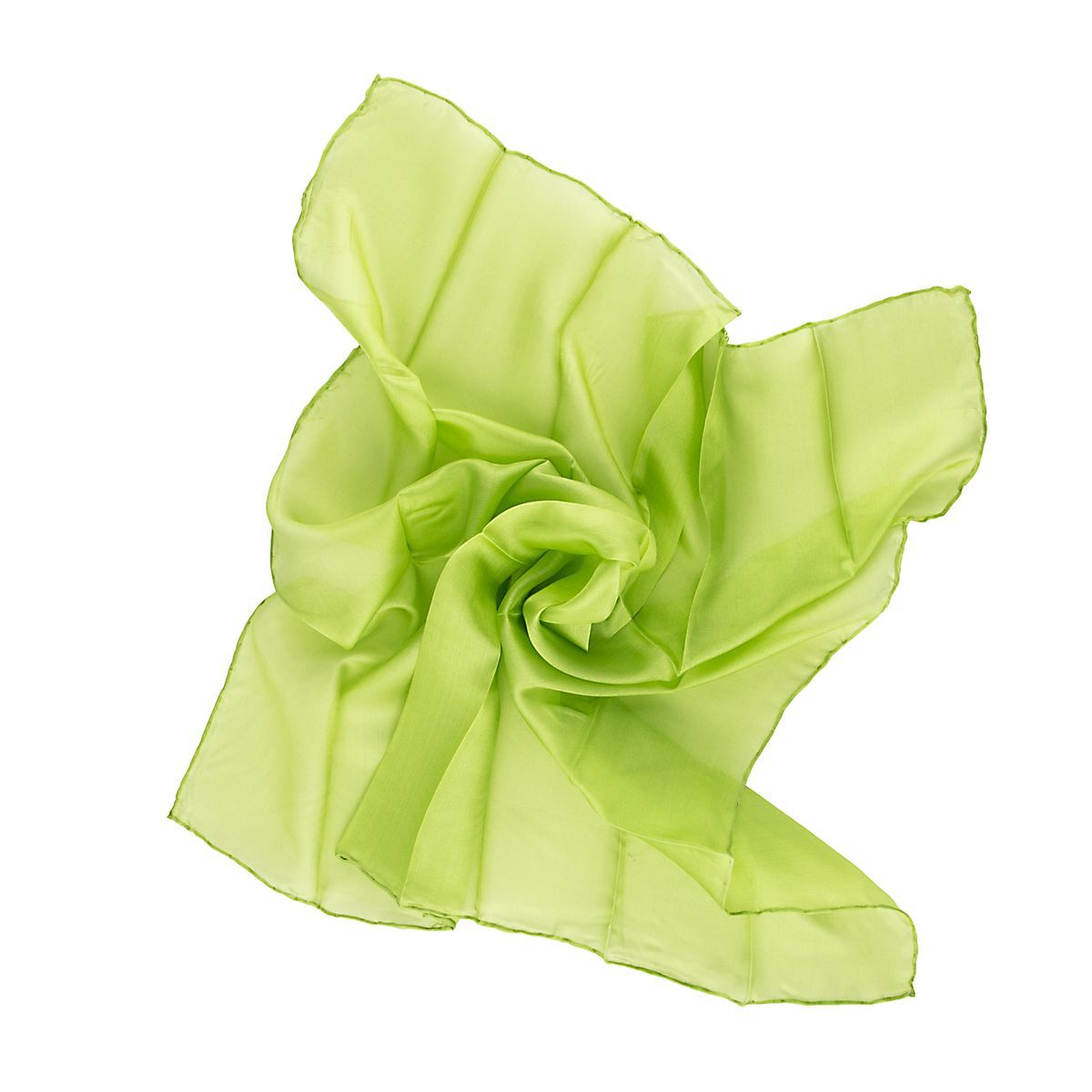Hellgrünes Seidentuch Quadratisch