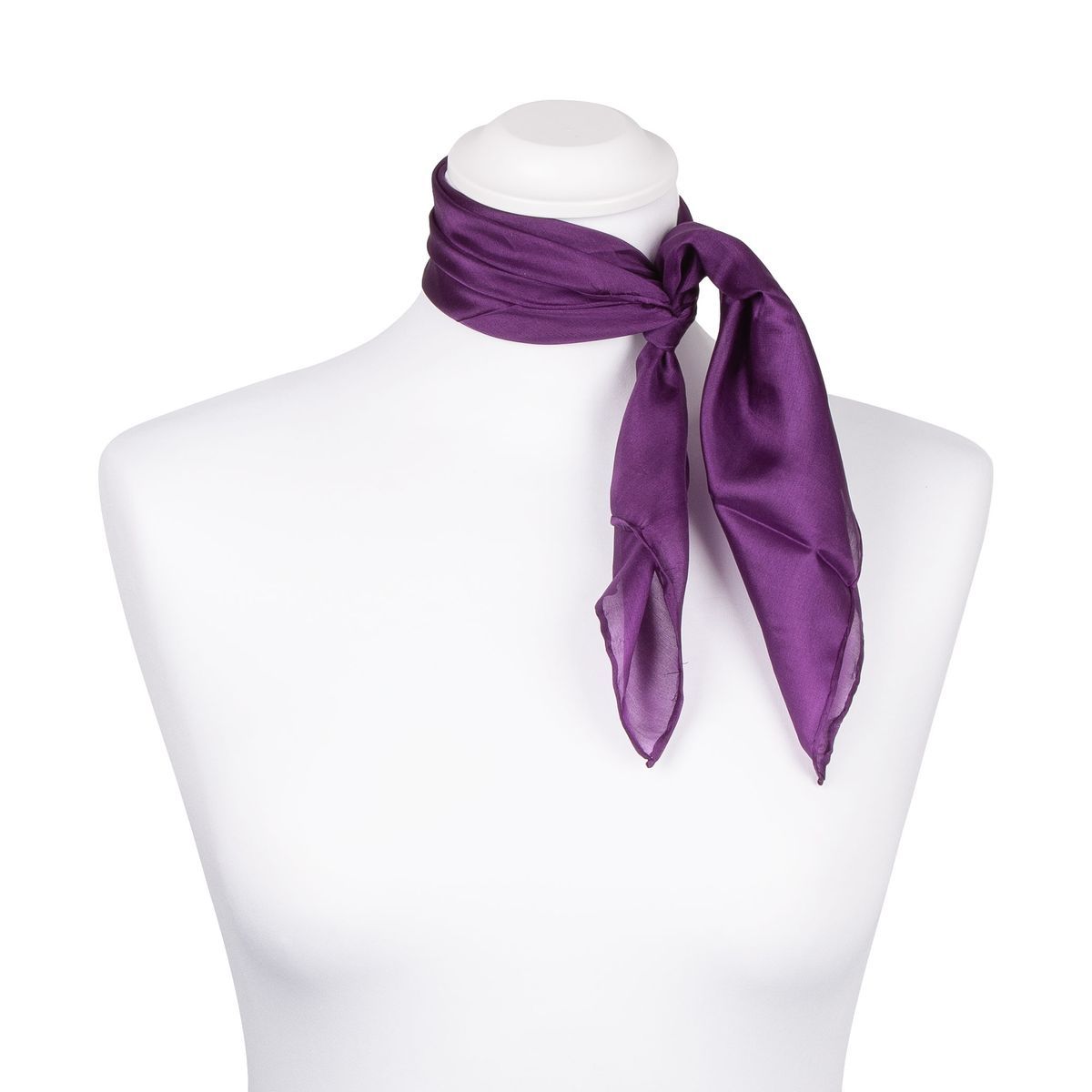 Seidenhalstuch in Violett Lila