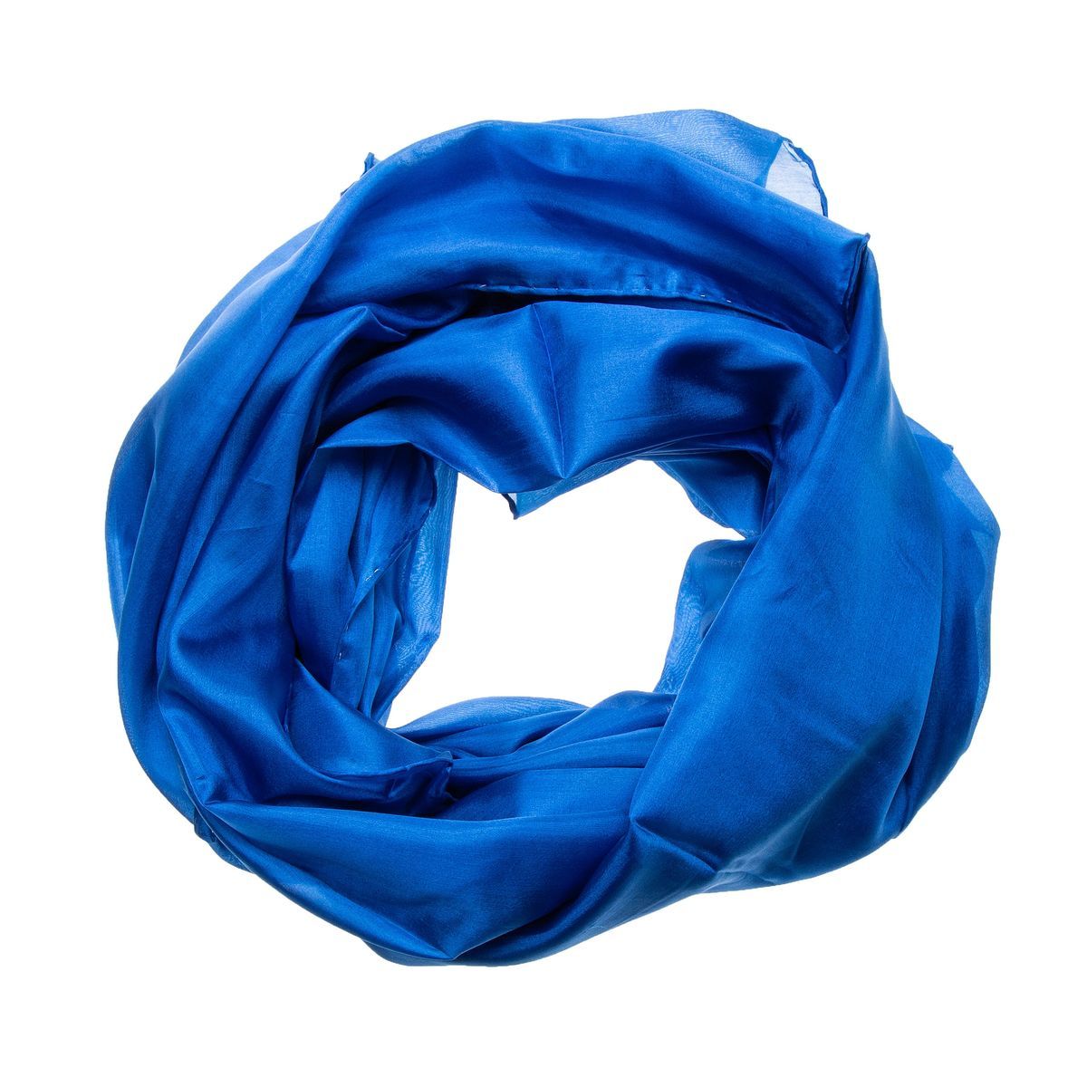 Royalblaues Seidentuch Halstuch Schal