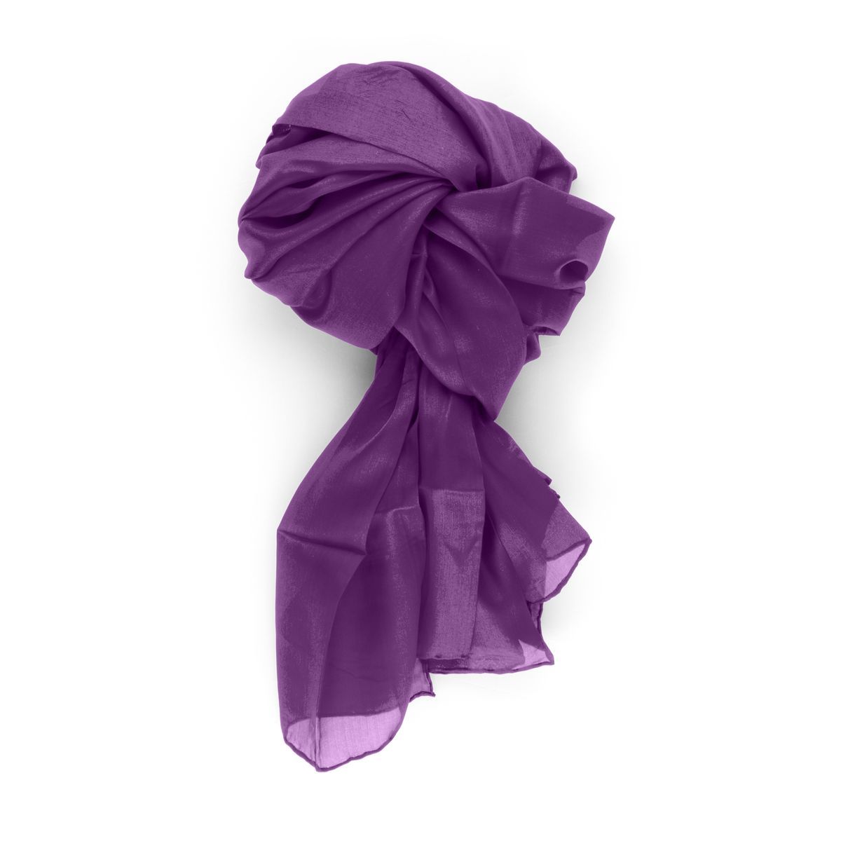 Elegante Violette Seidenschal Stola