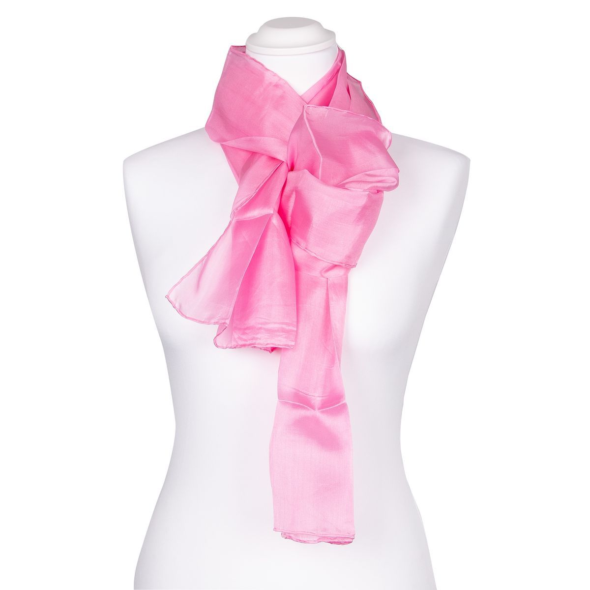 Eleganter einfarbiger Seidenschal Stola