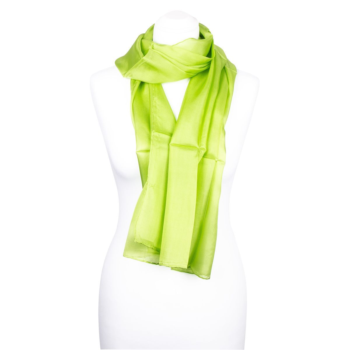 Eleganter einfarbiger Seidenschal