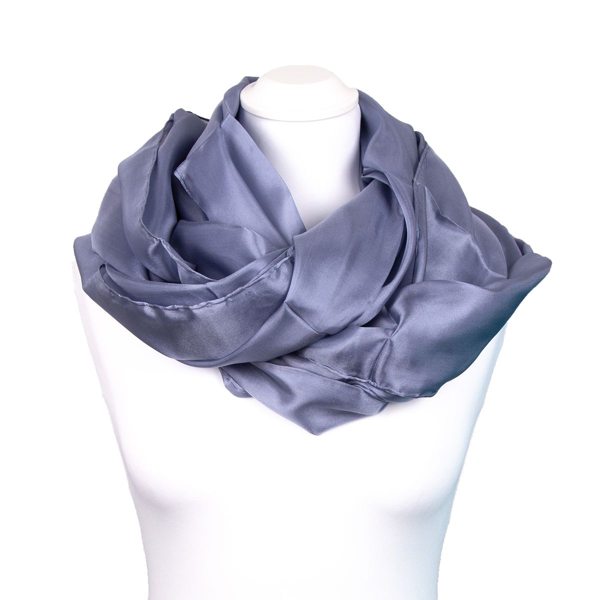 Eleganter uni Seidenschal Stola