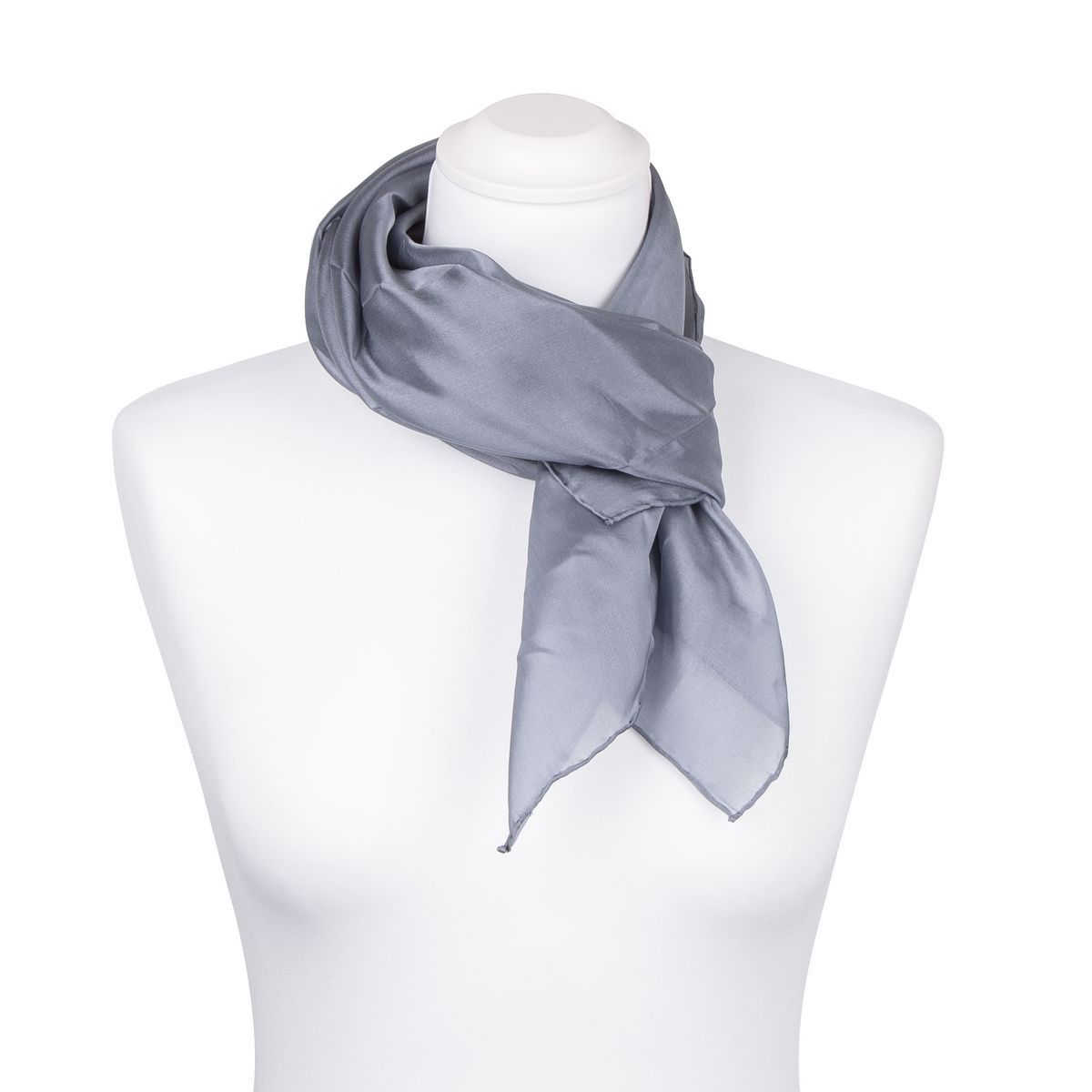 Eleganter einfarbiger Seidenschal