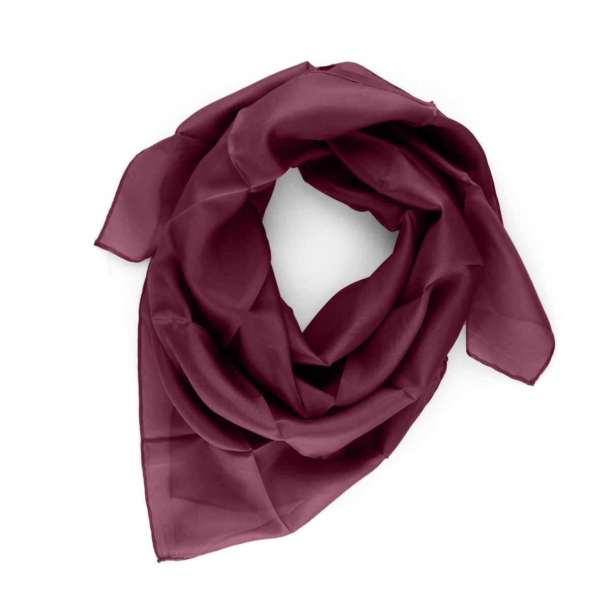 Eleganter einfarbiger Maulbeerseidenschal