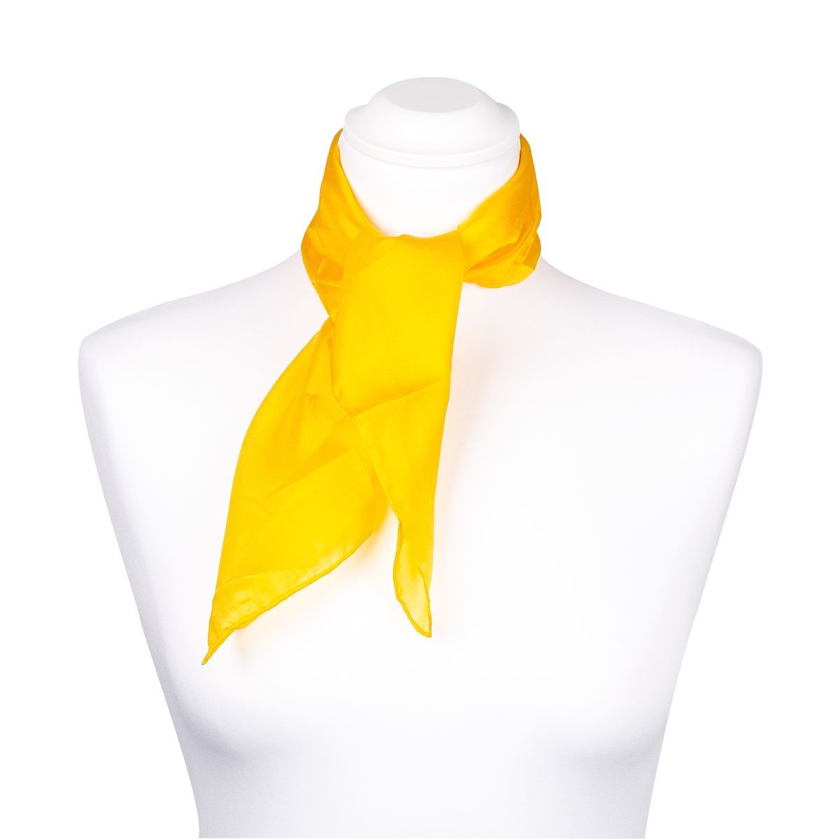 Sonnengelbes Seidenhalstuch