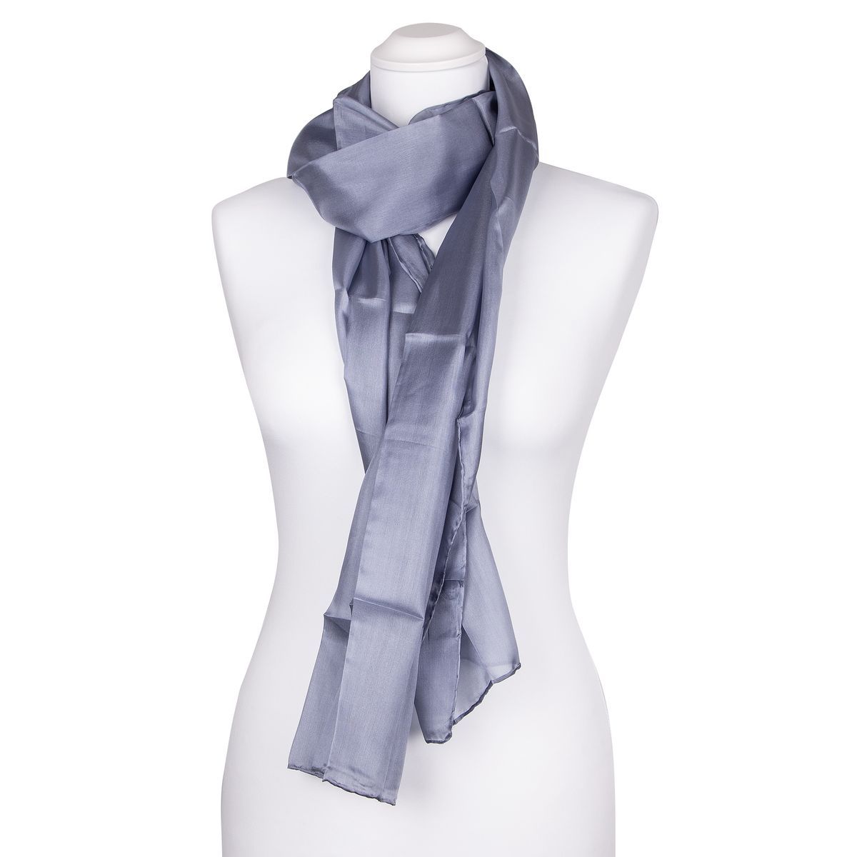 Eleganter einfarbiger Seidenschal Stola